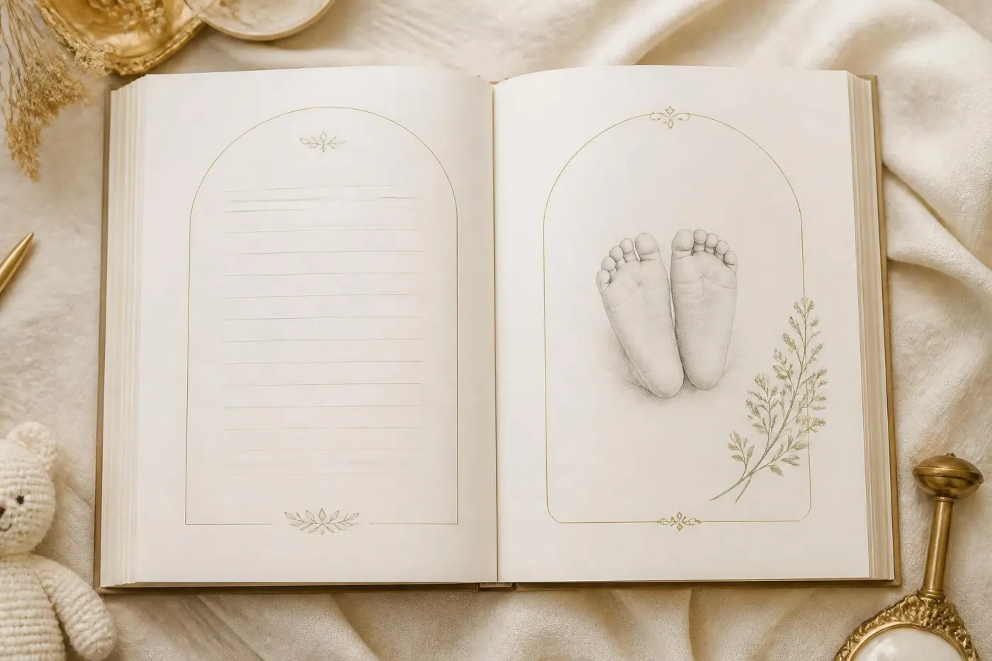 Journal spread: Tiny Beginnings